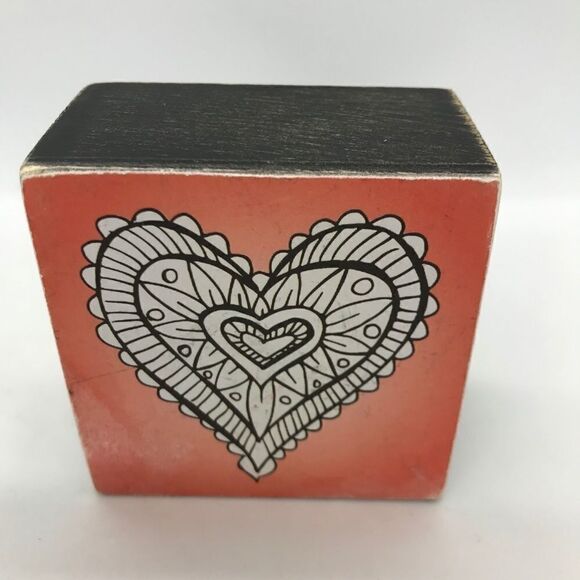 Heart Self Sitter Motivational Sign Gift NWT - Picture 5 of 14